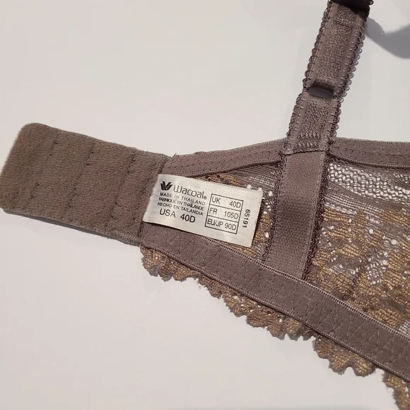 Wacoal Embrace Lace Underwire Unlined Bra 40D - Picture 6 of 6